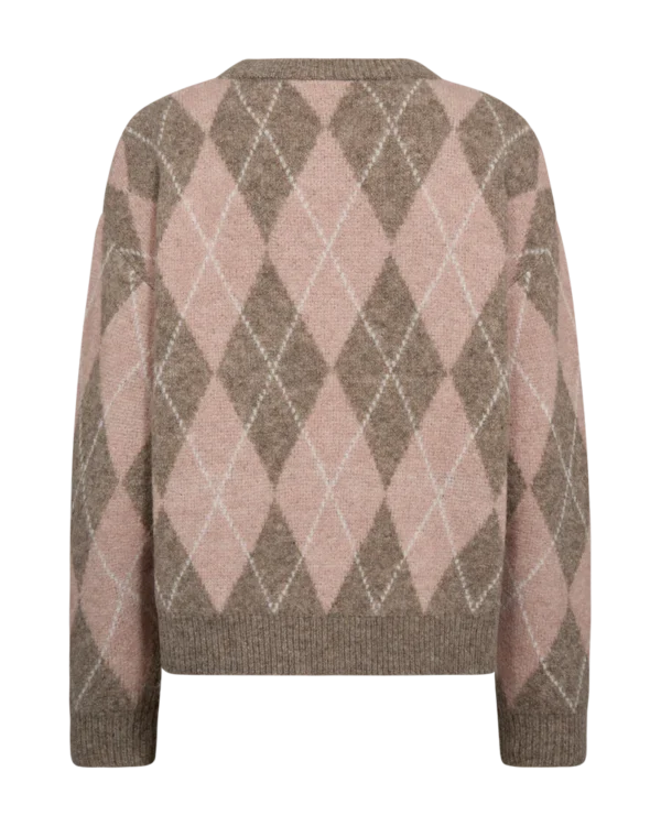 Argyle Pullover Taupe Pale Mel - Image 2