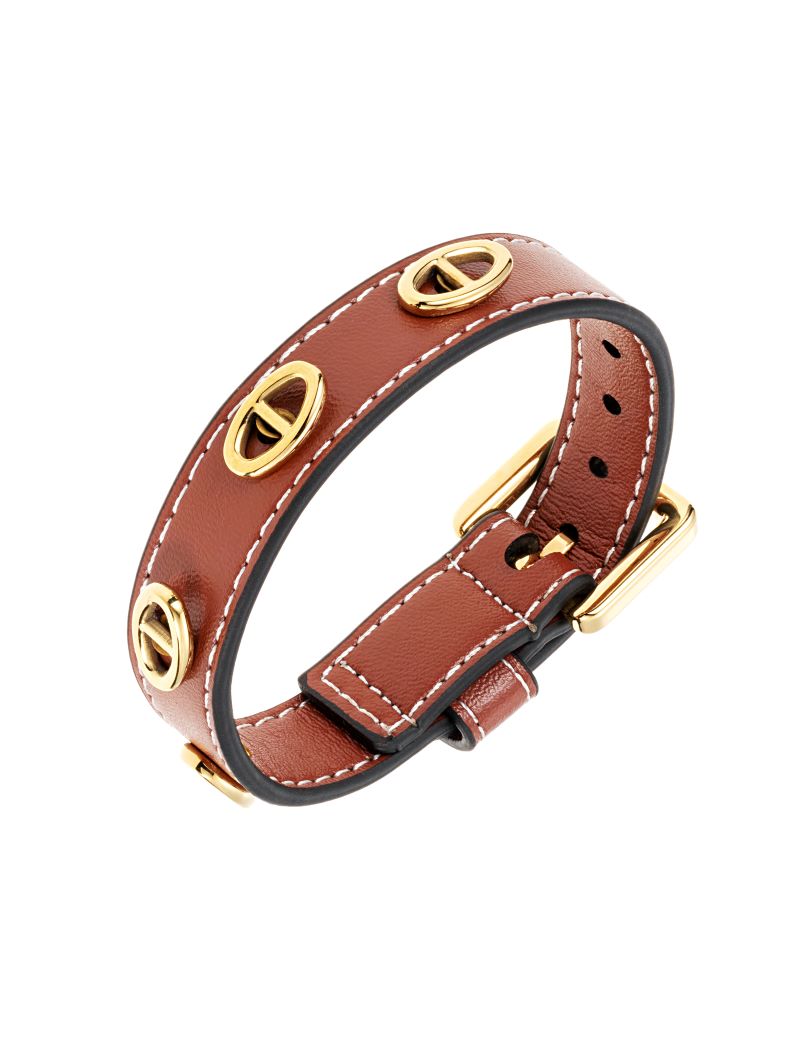 Celine leather bracelet Brown