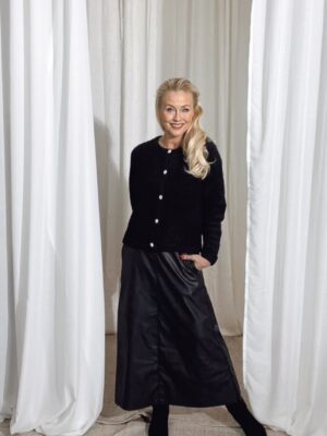 Cardigan Louisa Fancy button Black