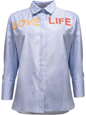Letters Shirt Blue