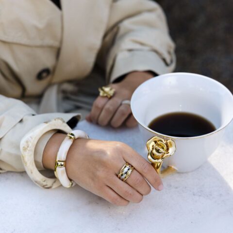 Mix ring steel and gold