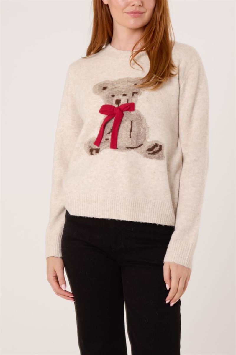 Stickad Tröja Teddy Stone