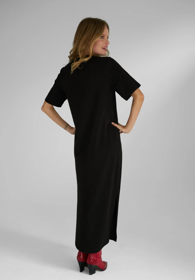 Maxidress T-shirt Cool People Smile Black - Image 4