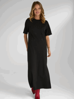 Maxidress T-shirt Cool People Smile Black