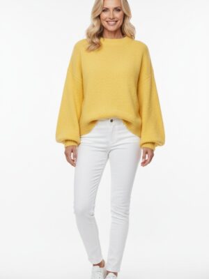 Stickad Tröja Yellow