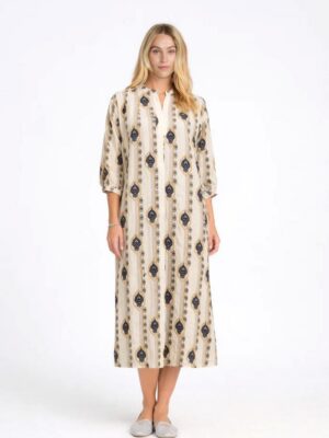 Klänning Crocus Dark Blue Pattern