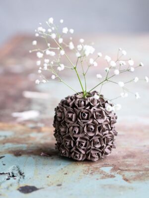 Vas Celin Floral Brown