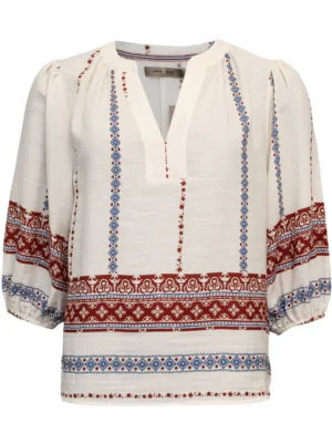 Blouse Hyacinth Red Blue