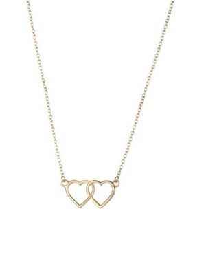 Halsband två hjärtan