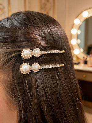 Hårklämma Carita Guld