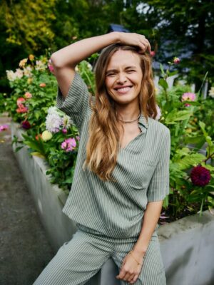 Blus Sava Dark Forest Off-white