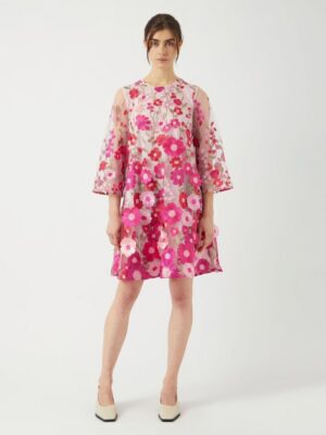 Flowering Dress Fuchsia Purple