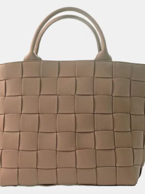 Braided Strap Shopper Light Brown