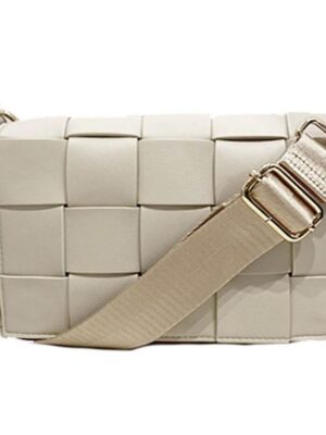 Small Bag Braided Strap Grey