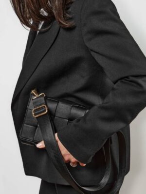 Small Bag Braided Strap Black
