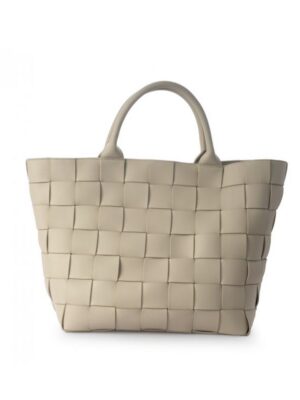 Braided Strap Shopper Grey