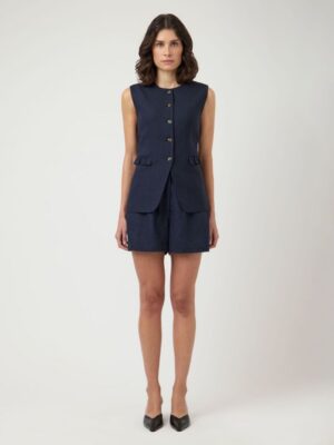 Agana Linne Mini Shorts Navy