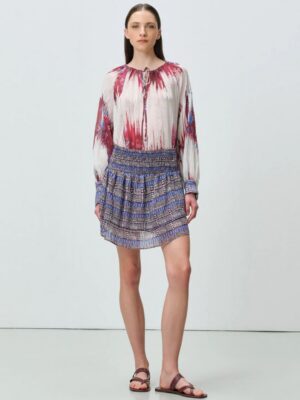 Blouse Multi Blue Red