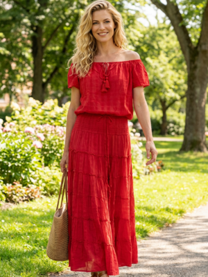 Skirt Aline Red