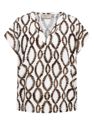T-shirt Floi White Coffe bean