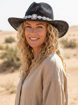 Hat Sun & Sea Black Ivory