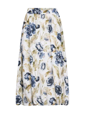 Kjol Maise White Blue