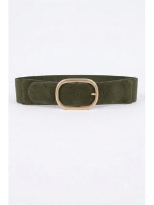 Classic Elastic Belt 6cm Army