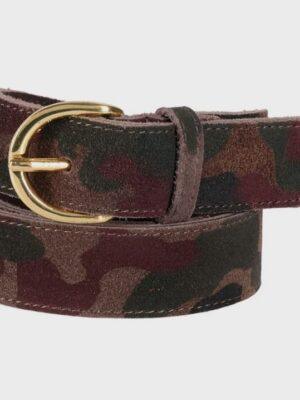 Camouflage belt Suede