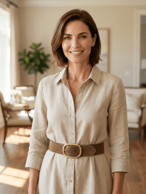 Classic Elastic Belt 6cm Taupe