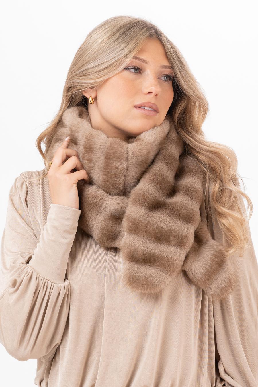 Minerva Muffler Scarf Truffle Sand - Image 2