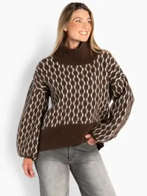 Sweater Fam new Pattern Dark Earth