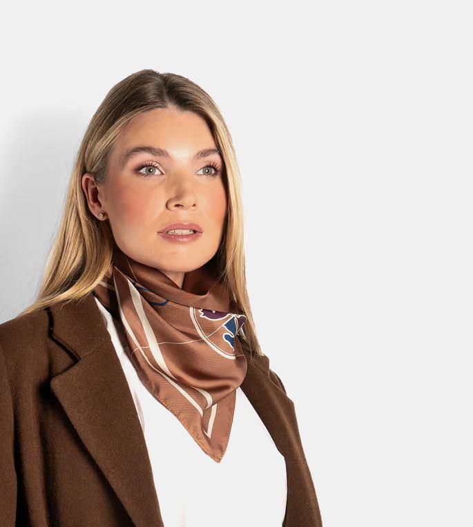 Annie Silk Scarf Large Thrush - Image 3