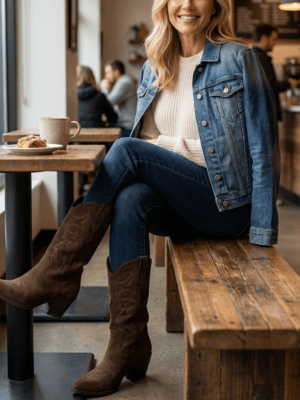 Cowboy Boots Marron