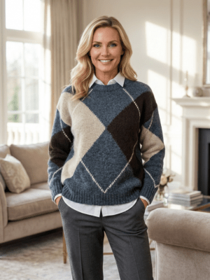 Pullover Lulu Dark Grey Ml w. Oyster Grey Ml