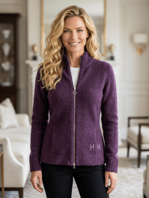 Filippa Zip Jacket Potent Purple