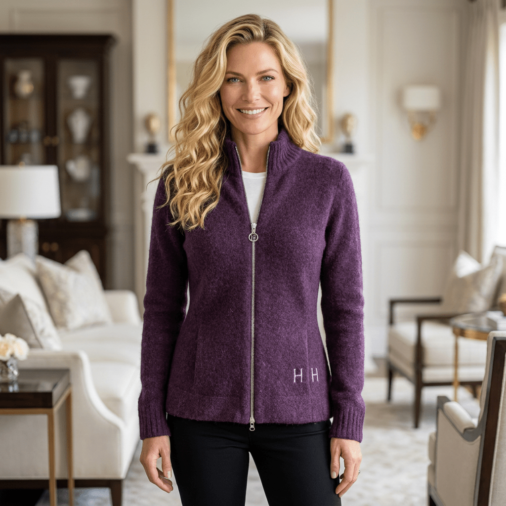 Filippa Zip Jacket Potent Purple