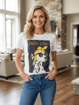 Inze T-Shirt Dalmatiner Marin