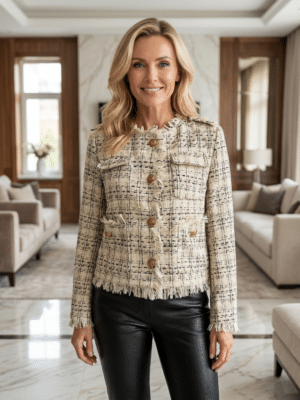 Kennedy Bouchle Jacket Whisper White