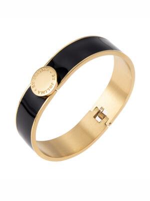 Barcelona bangle, black gold